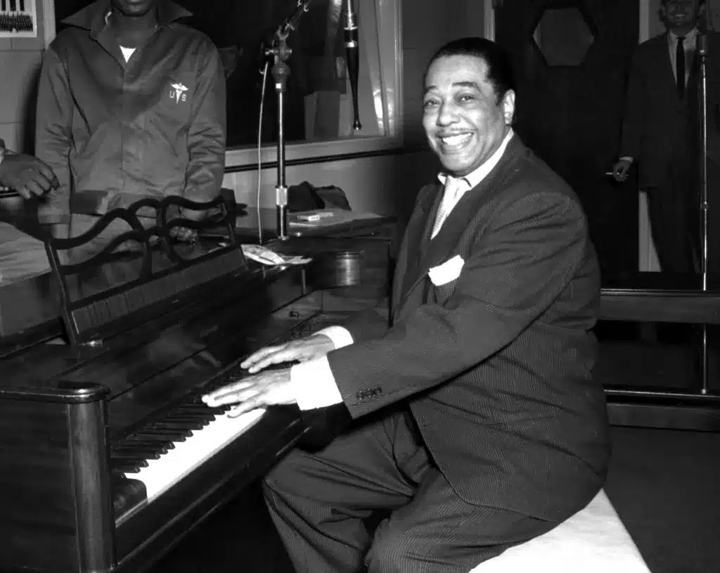 Duke Ellington at the piano