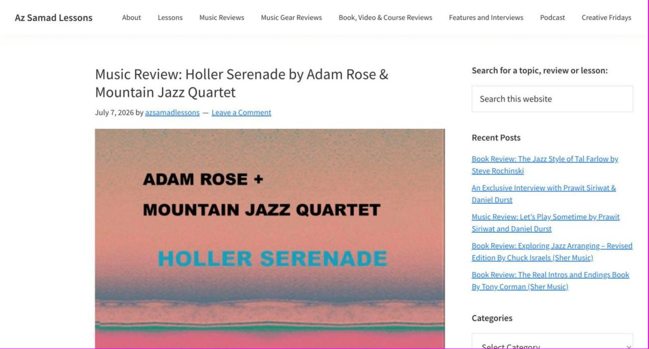 Adam Rose - Az Samad Lessons
