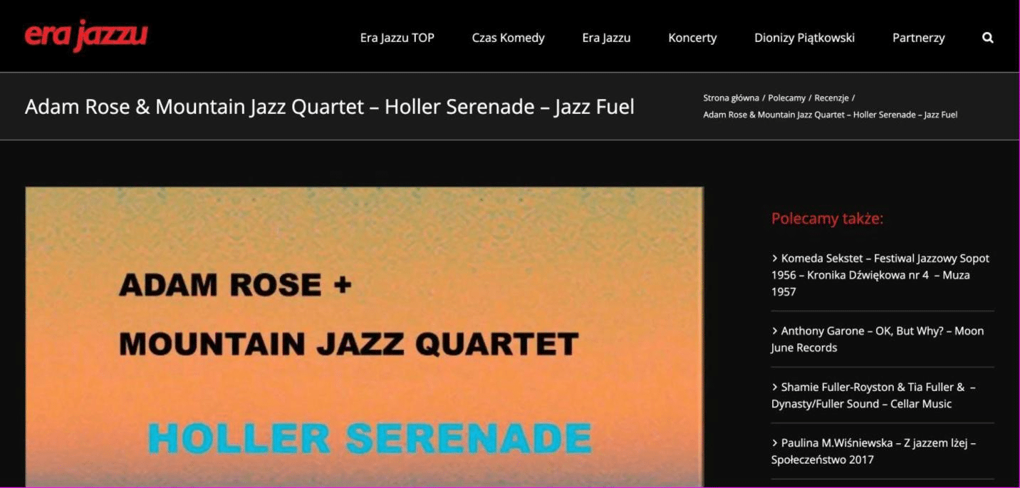 Adam Rose - Era Jazzu