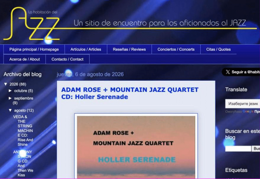 Adam Rose - La Habitacion del Jazz