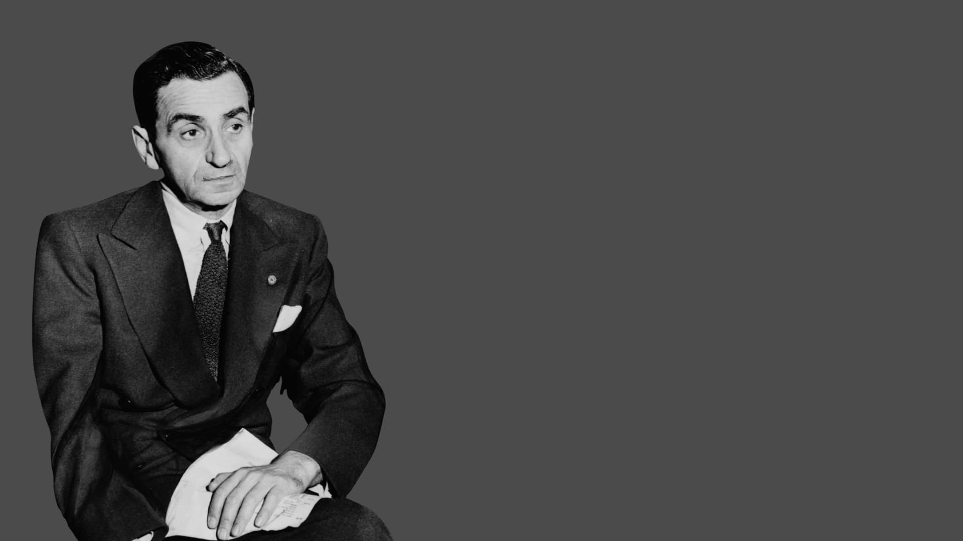 Irving Berlin songs: the composer watching auditions at the St. James Theatre, 1948